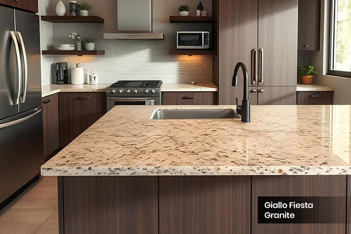 Giallo Fiesta Granite Countertop